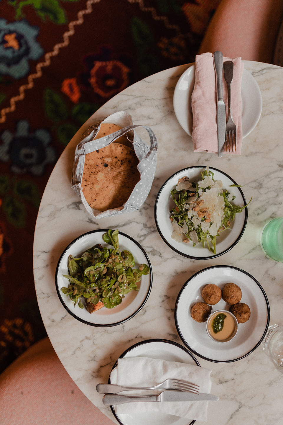 A selection of mezze at neni restaurant Paris