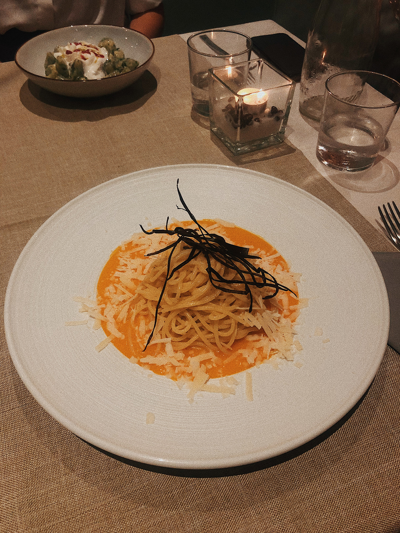 Truffel pasta in Mestre, Venice Italy