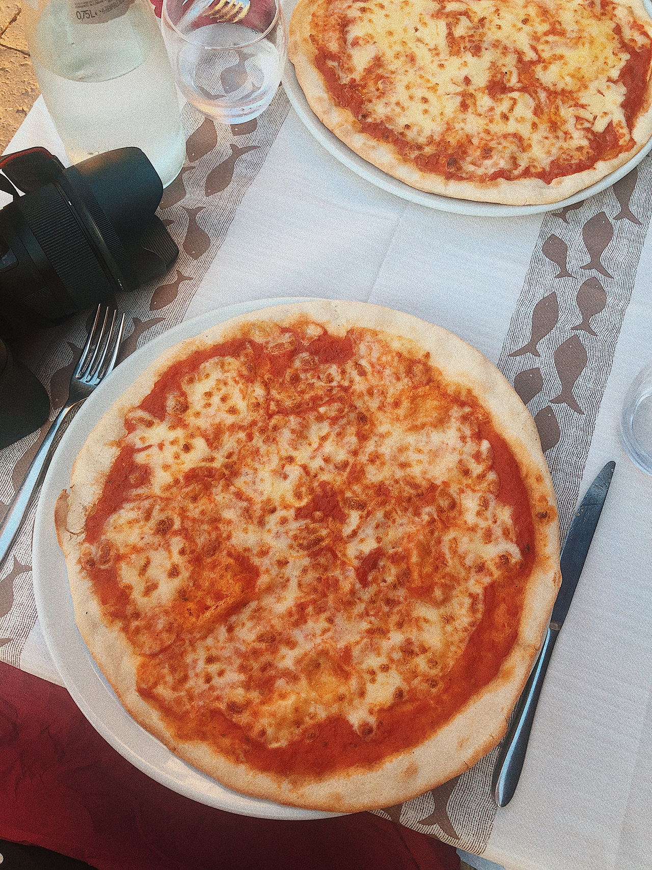 Pizza Margarita in Venice Italy