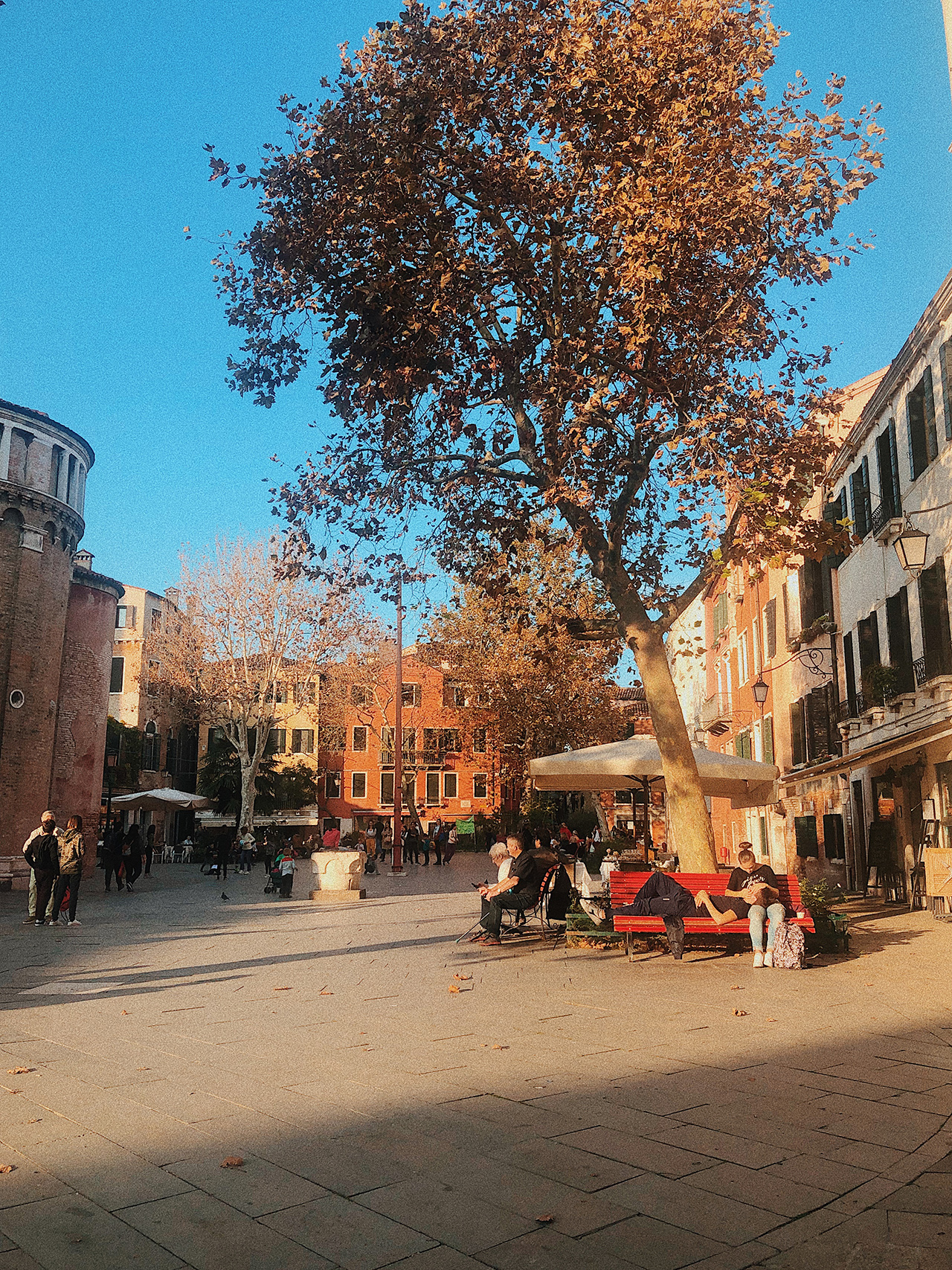 Public square Venice Italy